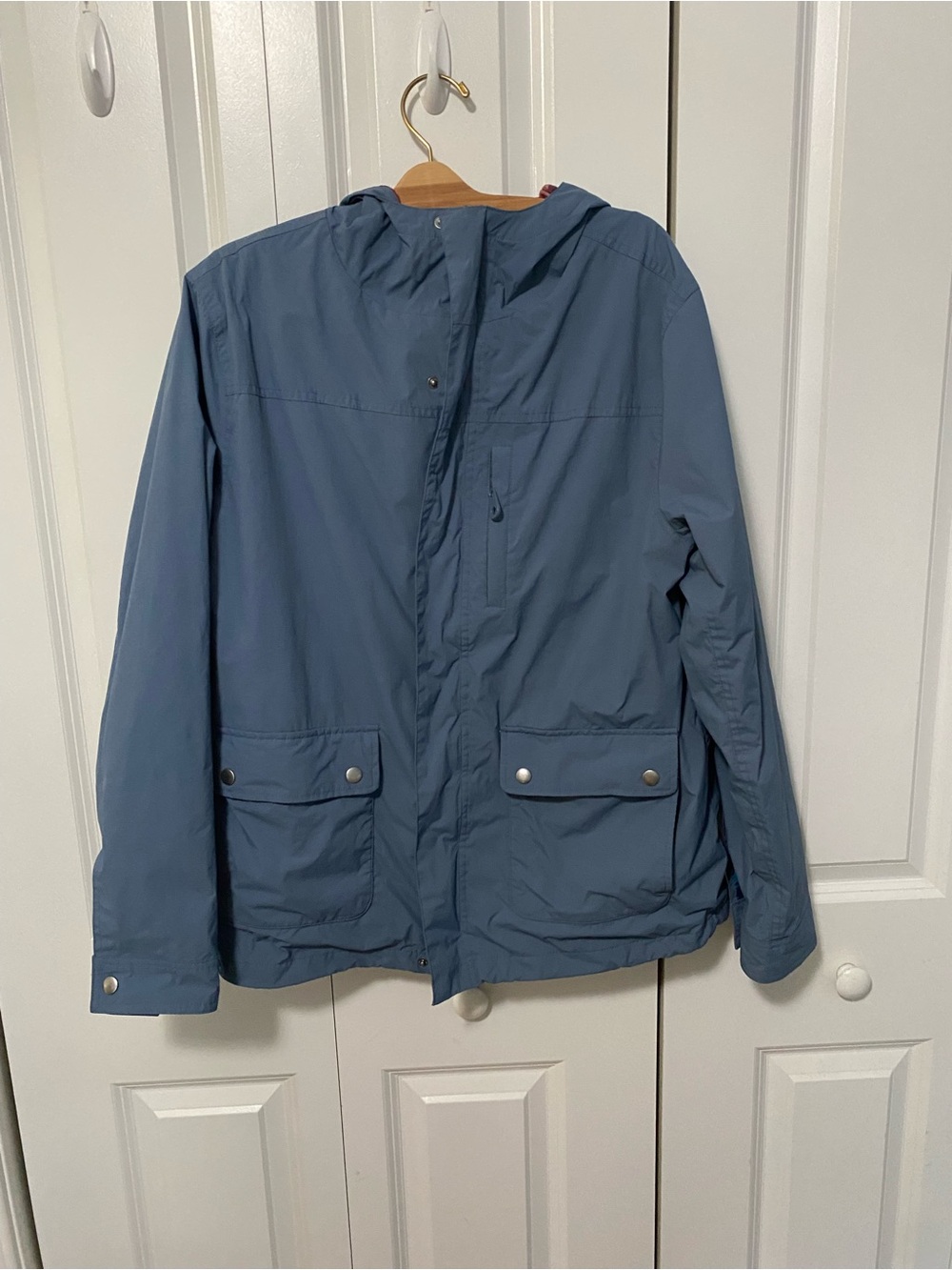 Marine Layer Slate Blue Hooded Jacket